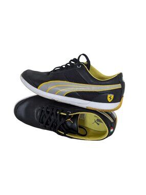 Puma x Ferrari First Lap SF Men's Sneakers Size 8 Black-Limestone Grey-Yellow
